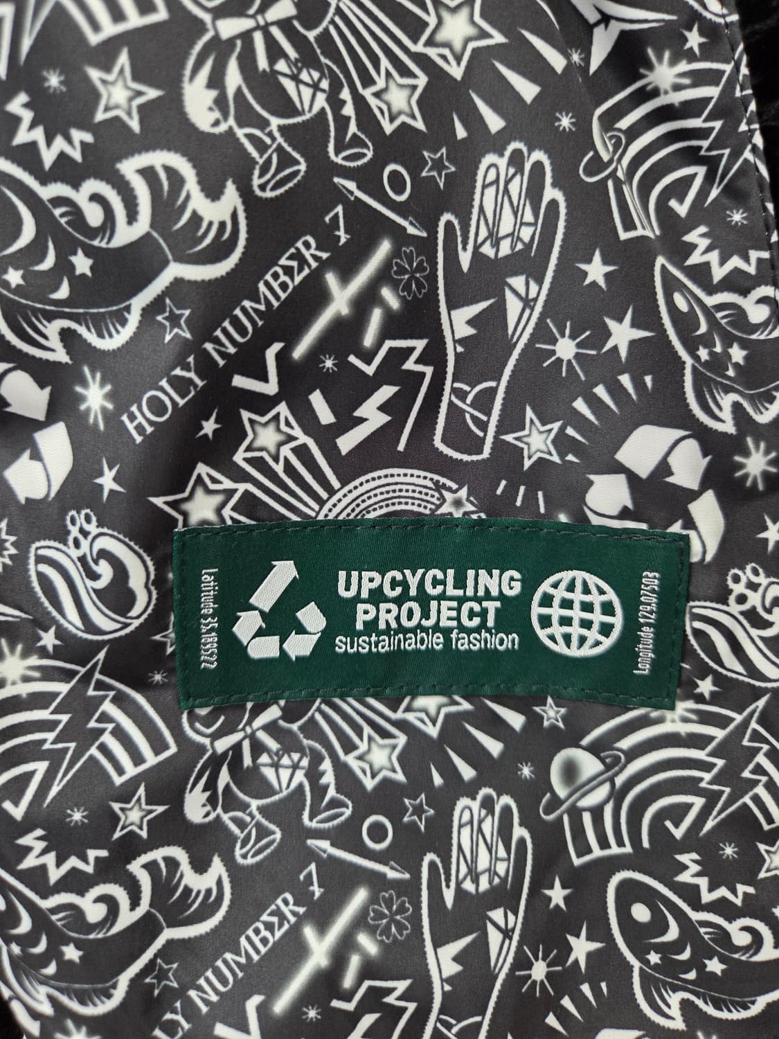 [초희귀]홀리넘버세븐 블랙 유광 리버시블 트랙 자켓 상품이미지10