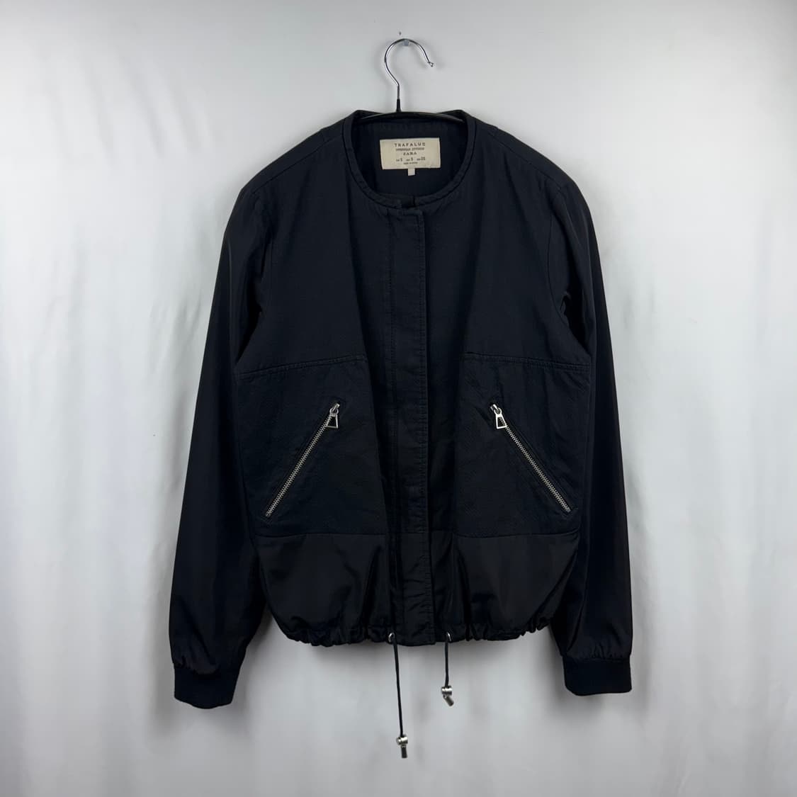 (S) 자라 우먼스 나일론 봄버자켓 블랙 상품이미지2