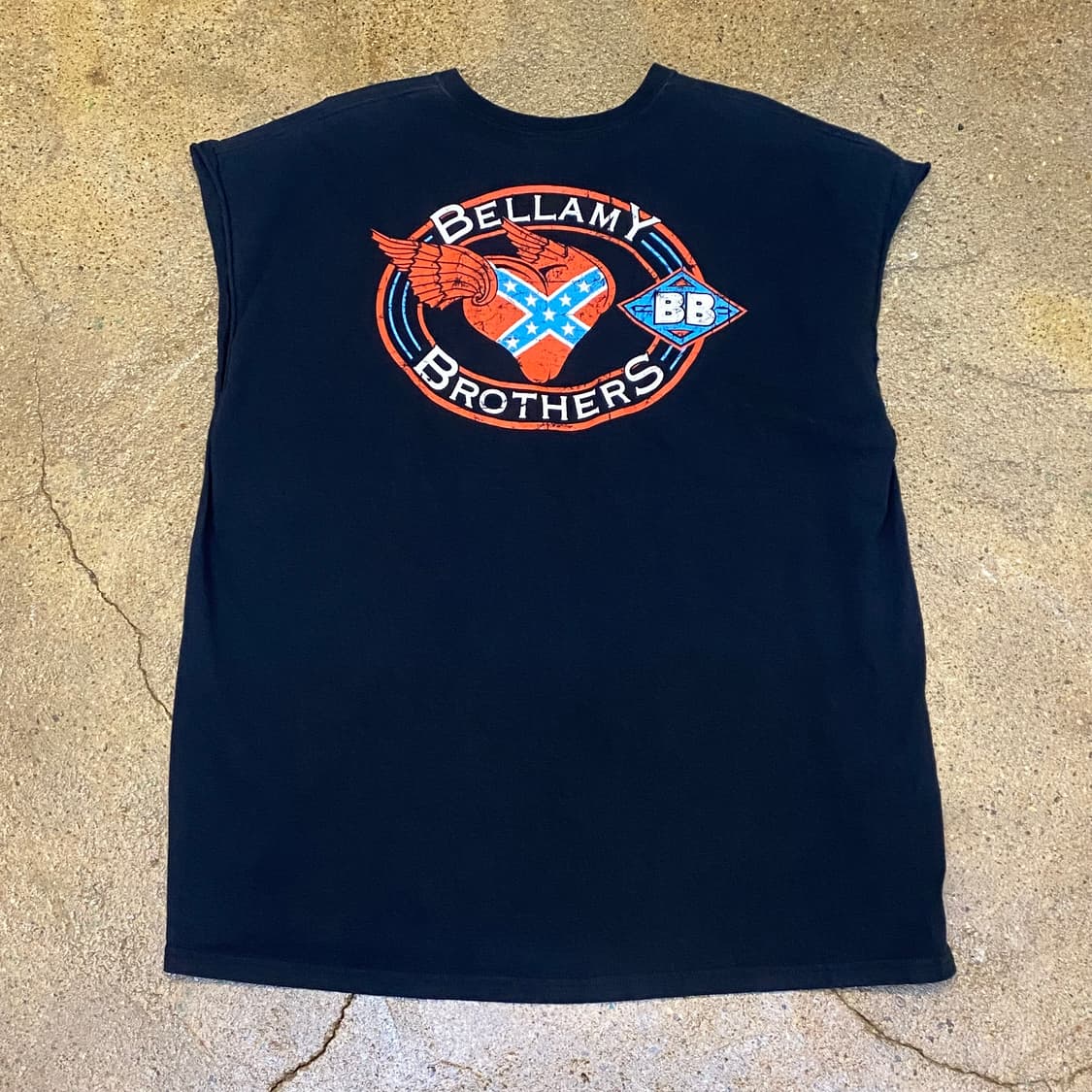 미국 빈티지 벨라미브라더스 해골 민소매 티 락티셔츠 상품이미지4