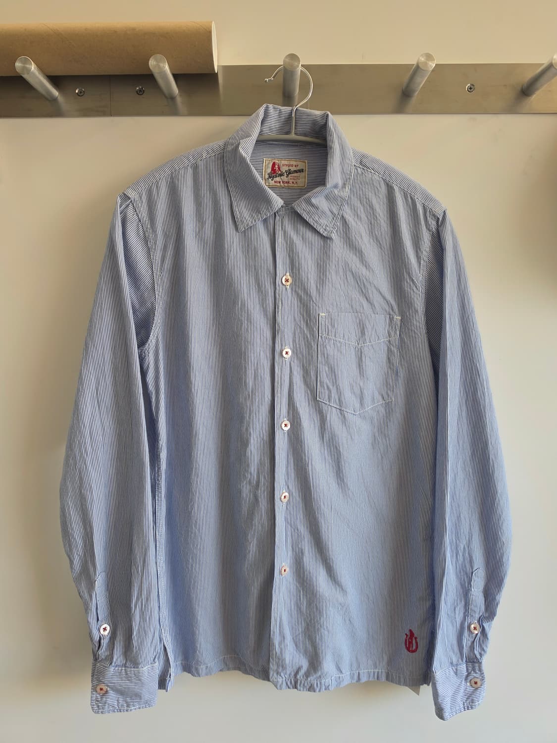 히스테릭 글래머 스트라이츠 버튼 다운 셔츠 상품이미지1