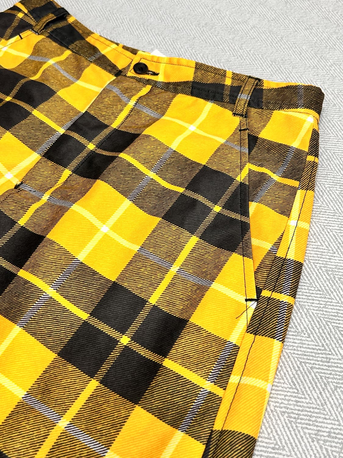꼼데가르송 타탄 체크 롱스커트 M 상품이미지9