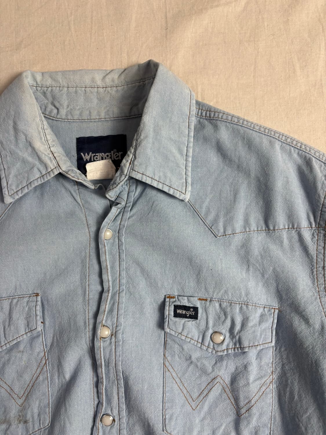 Wrangler 랭글러 연청 반팔 셔츠 L 상품이미지3