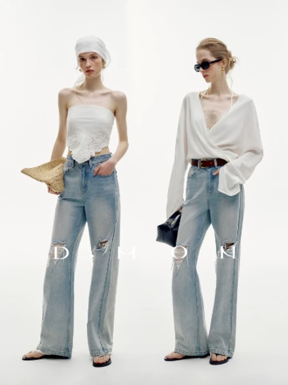 DMON 와이드 연청 데님 상품이미지2