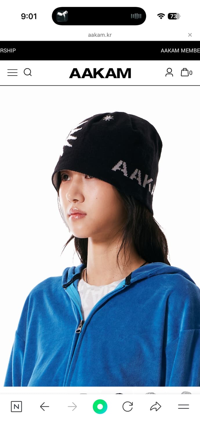 AAKAM 아캄 비니 블랙 상품이미지2