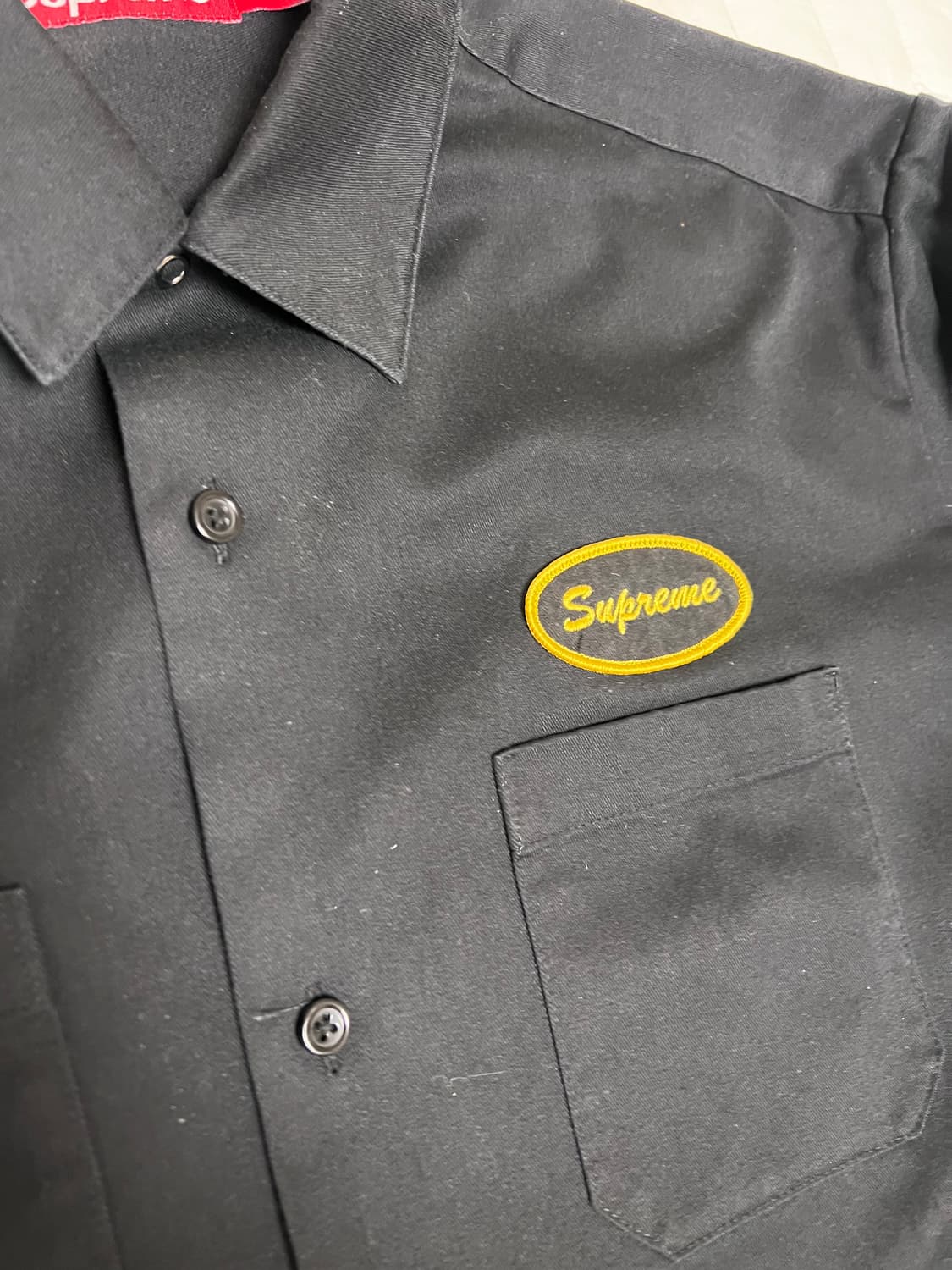 [XL] 슈프림 써멀 슬리브 워크 셔츠 블랙 상품이미지3