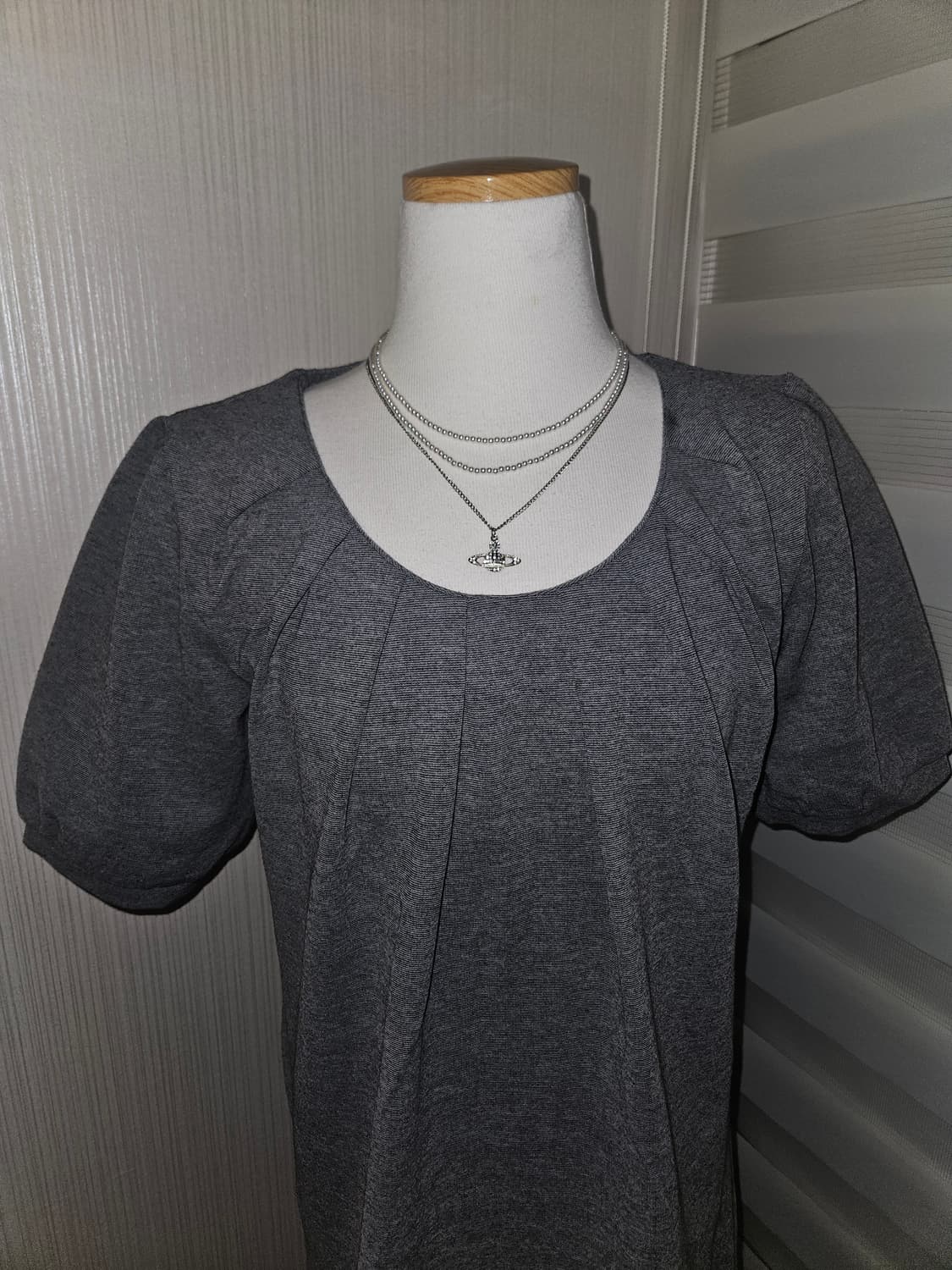 suffuse 그레이 히메 공겜여주 퍼프 원피스 상품이미지2