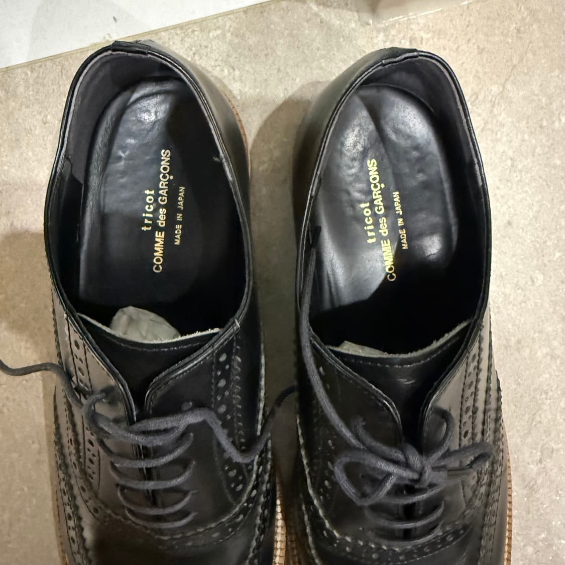 꼼데가르송 윙팁 더비슈즈 tricot COMME des GARCONS 상품이미지2