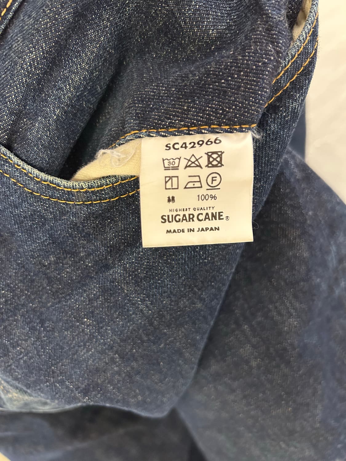 Sugar cane 1966 셀비지 데님(japan) 상품이미지5