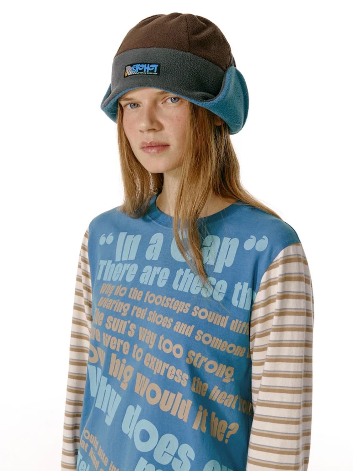 테켓 Stripe L/S Tee 스트라이프 롱슬리브 블루 상품이미지2