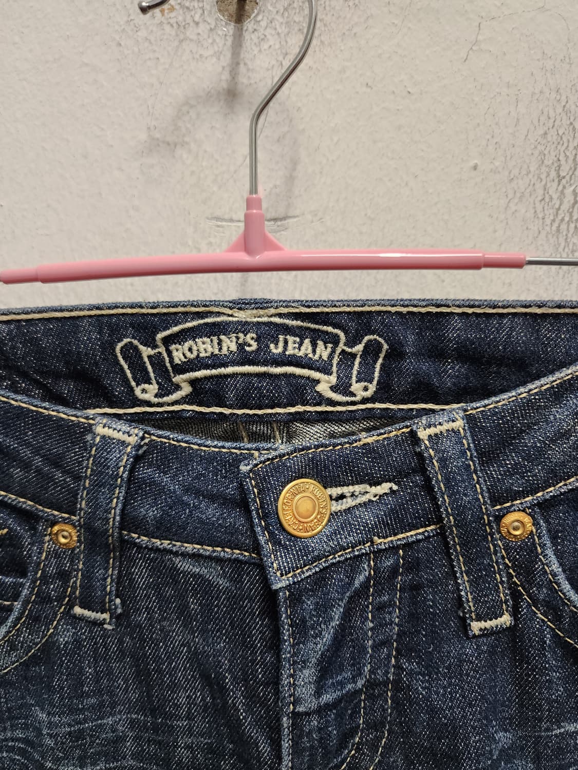 로빈슨진 백로고 부츠컷 벨바텀 데님 상품이미지6