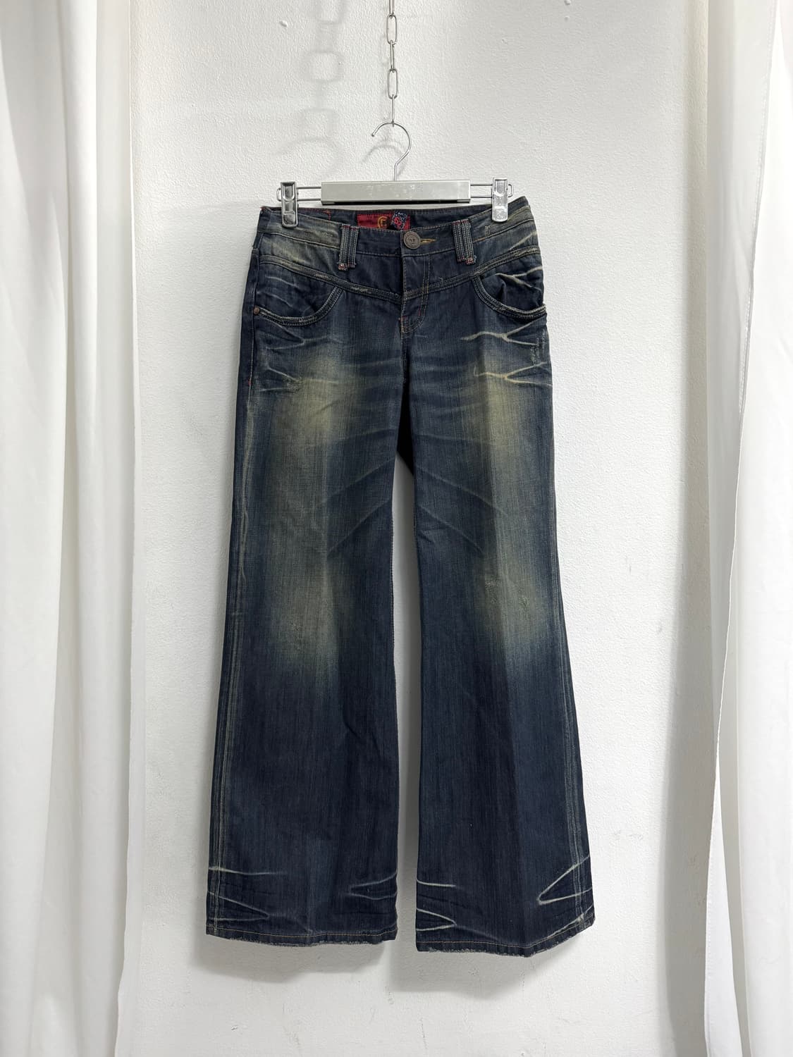  Mid-Wash Wide Denim Pants 상품이미지1