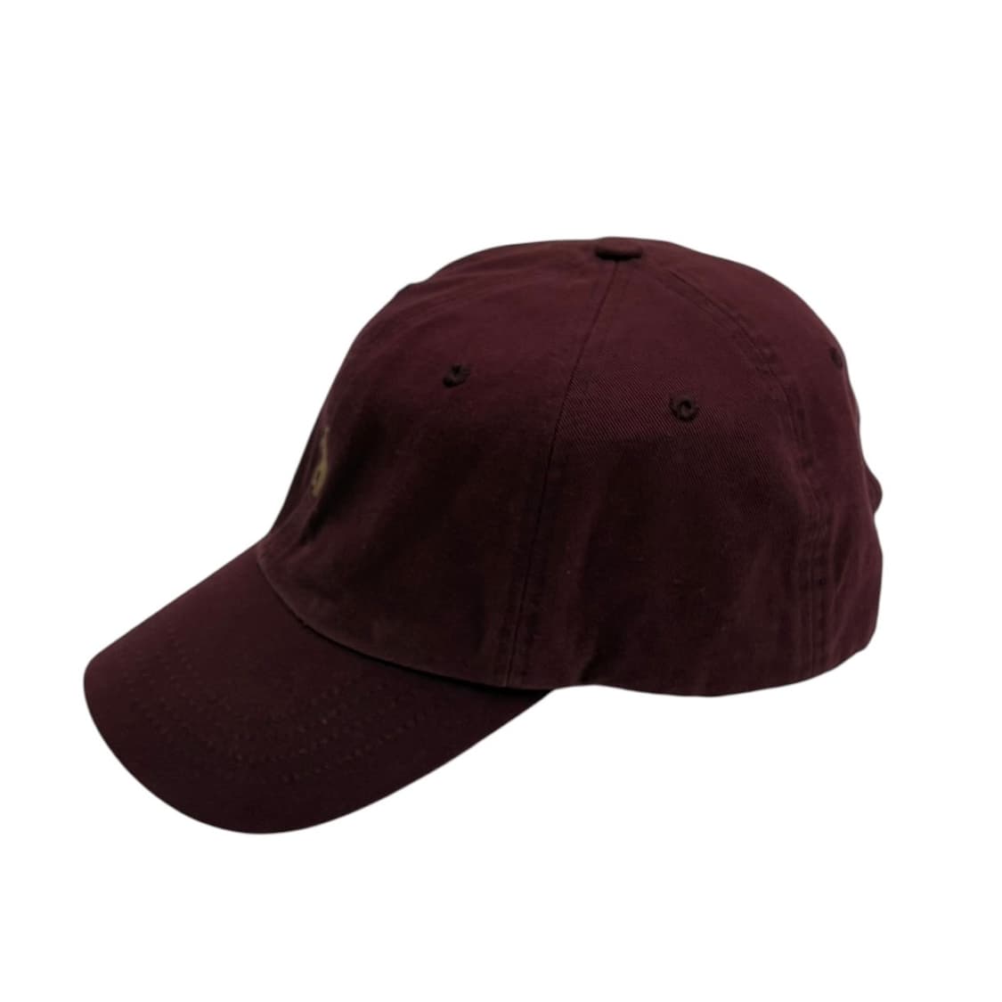 폴로 랄프로렌 빈티지 버건디 볼캡 가죽 스트랩 상품이미지2