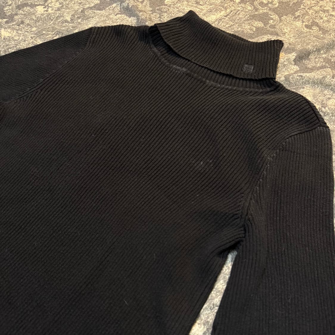 turtleneck knit washed black 상품이미지6