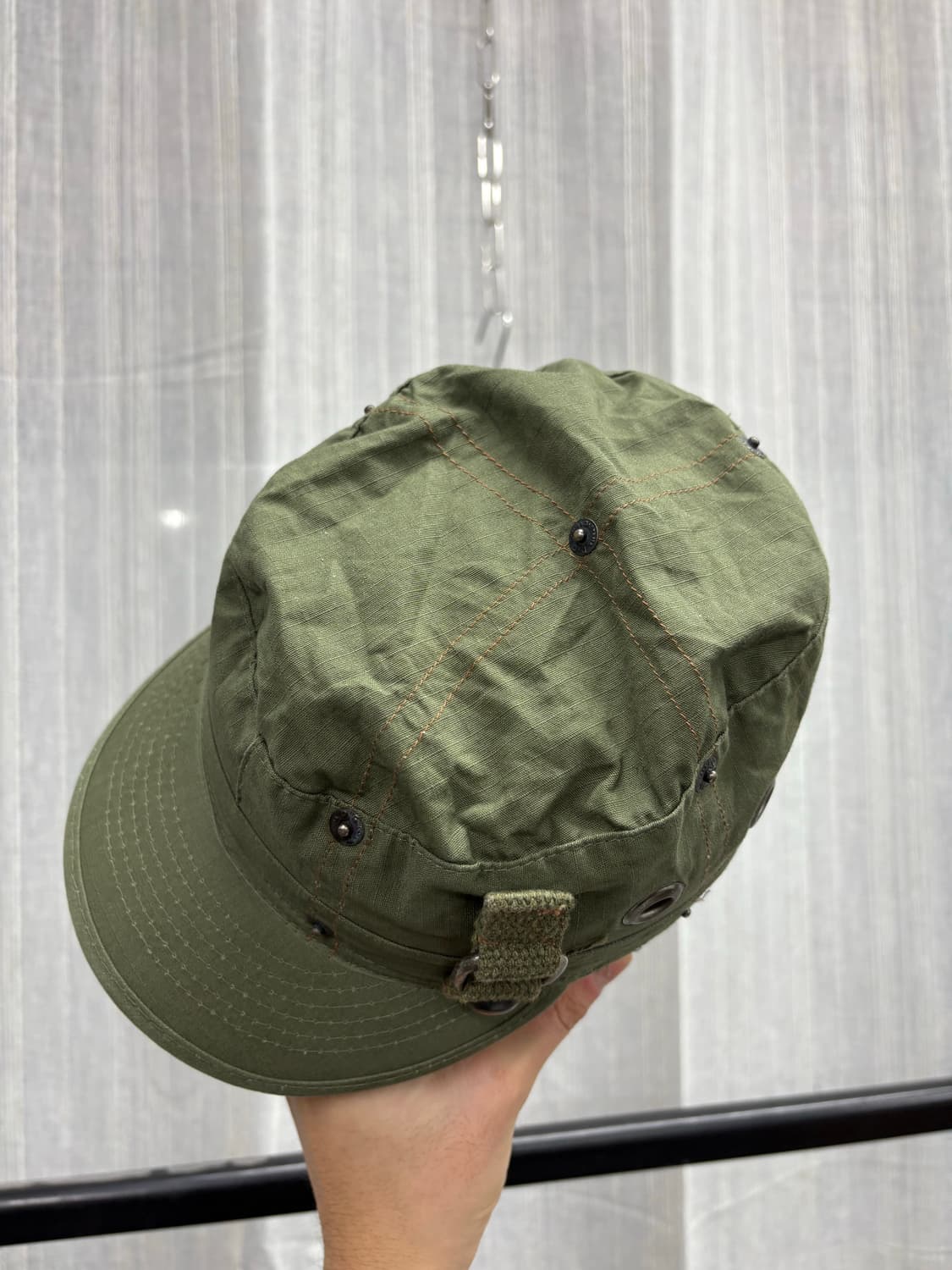 돌체엔가바나 밀리터리 카고 카키 캡 상품이미지4