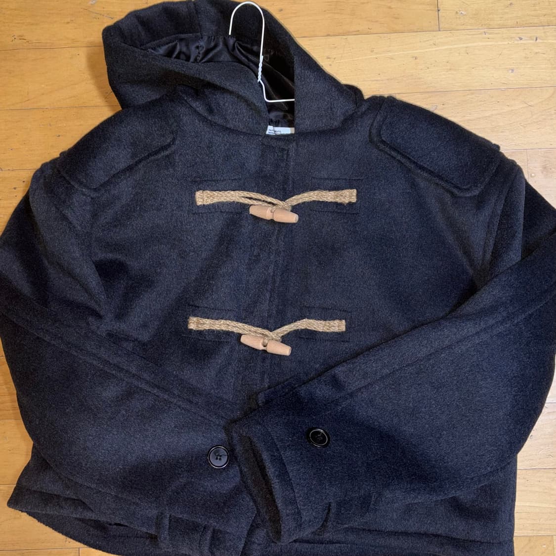 파르티멘토 우먼 숏 더플코트 차콜그레이 F 상품이미지5