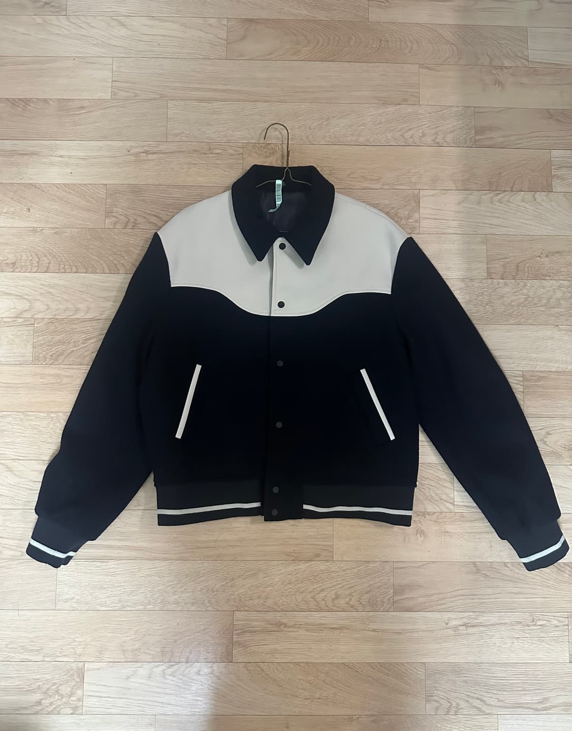 엘무드 웨이비 바시티 자켓 NAVY  상품이미지1