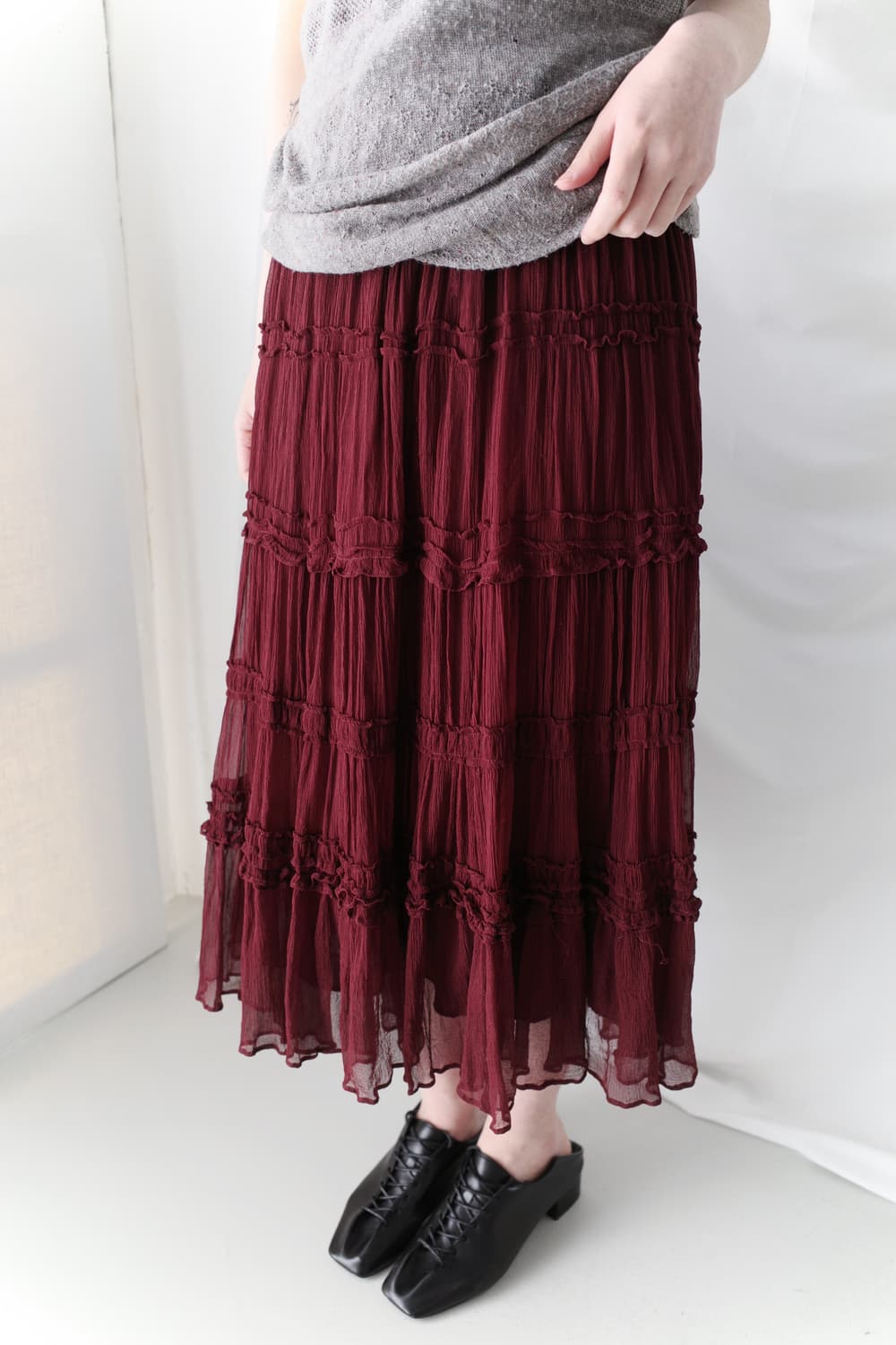 dkny) frill sha skirt  상품이미지4