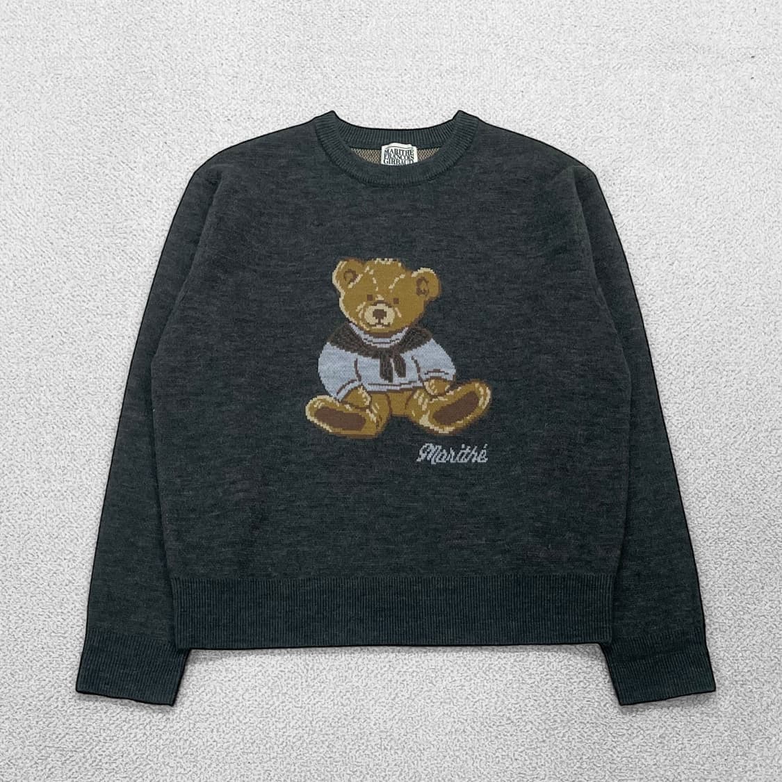 마리떼프랑소와저버 두들 베어 라운드 니트  상품이미지1