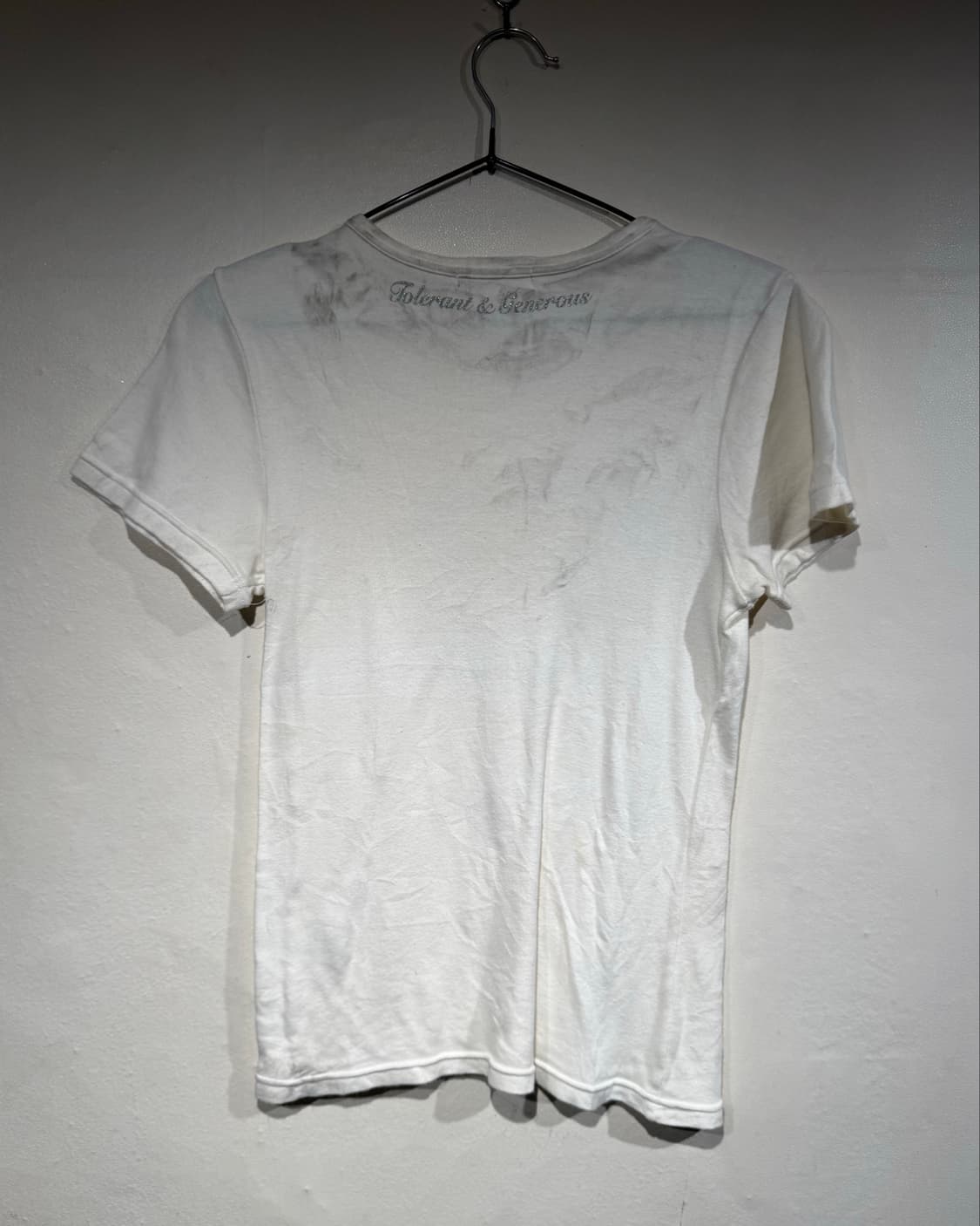 Plylntone white basic vintage t  상품이미지2