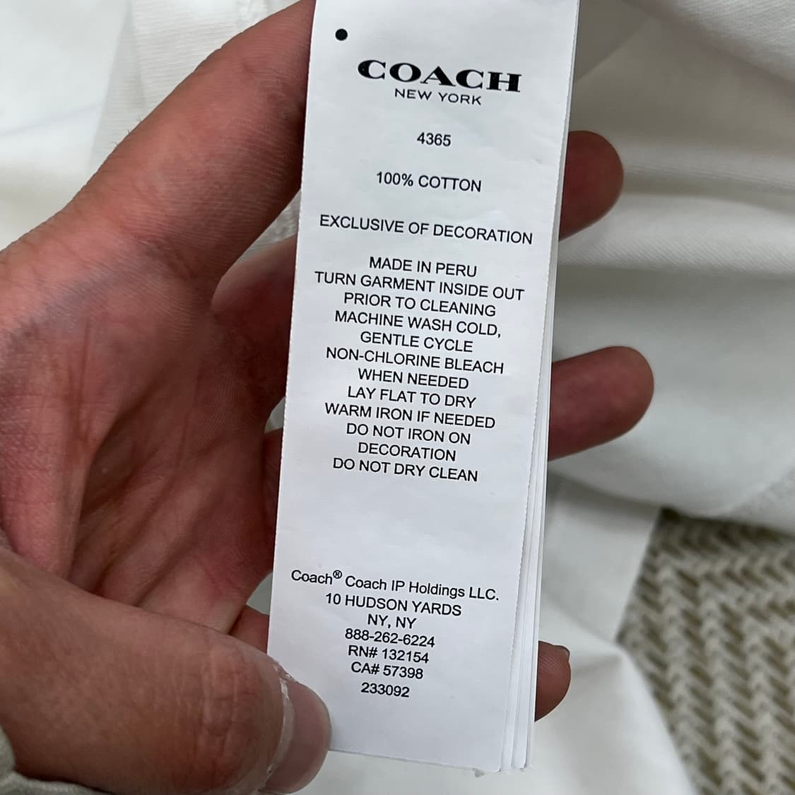 코치 x 카페 로고 프린팅 반팔티 r3348 상품이미지7