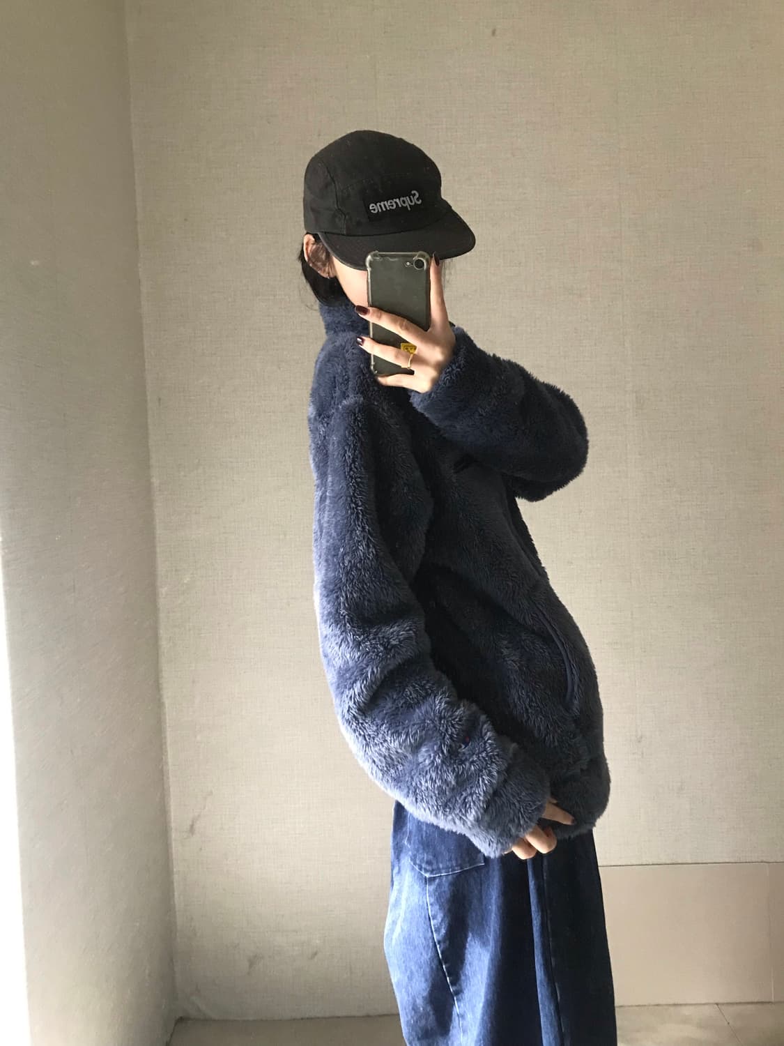 챔피온 뮤트네이비 후리스 상품이미지3