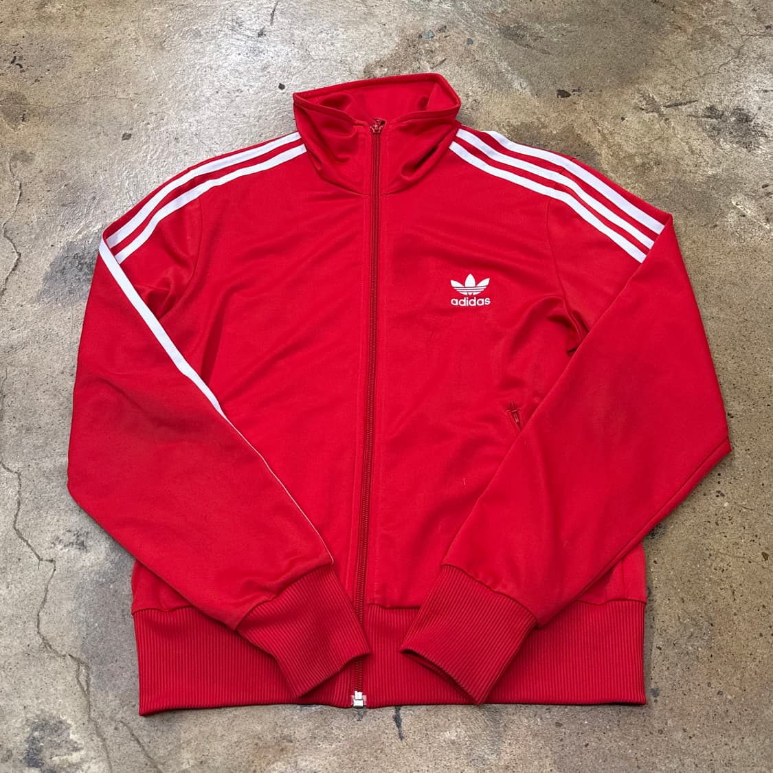 [정품/100] 아디다스 삼선 져지 레드 트랙탑 b10 상품이미지2