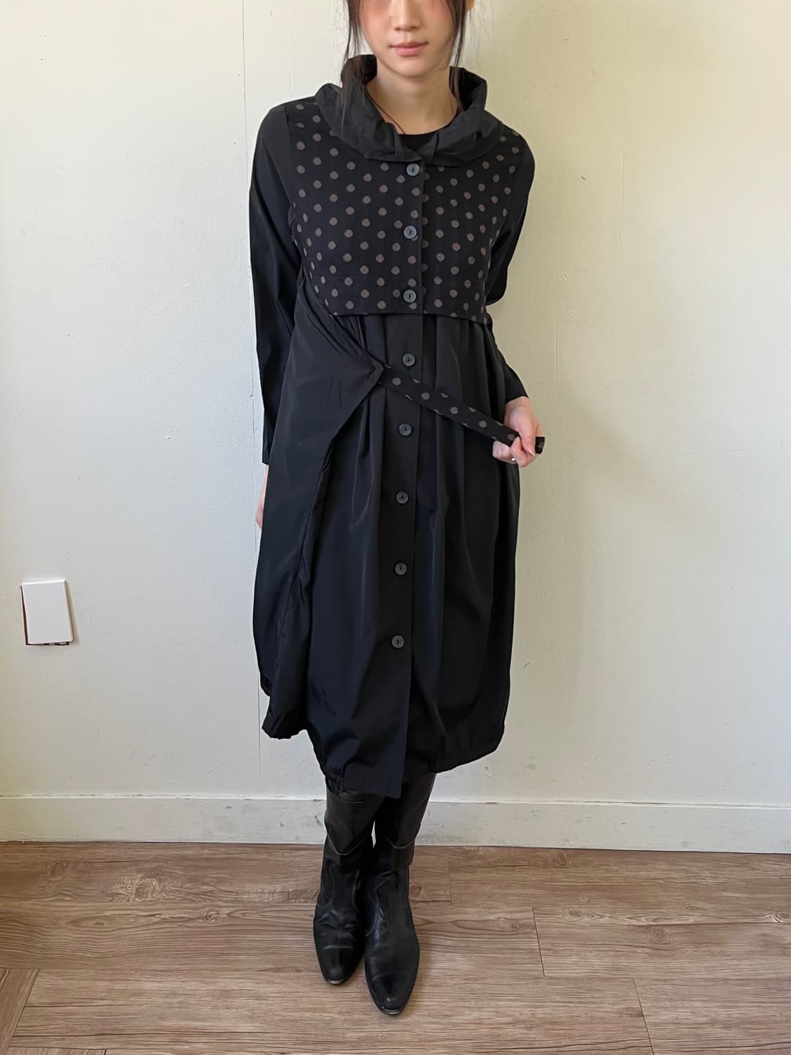 angelplus 도트 원피스 자켓 상품이미지5