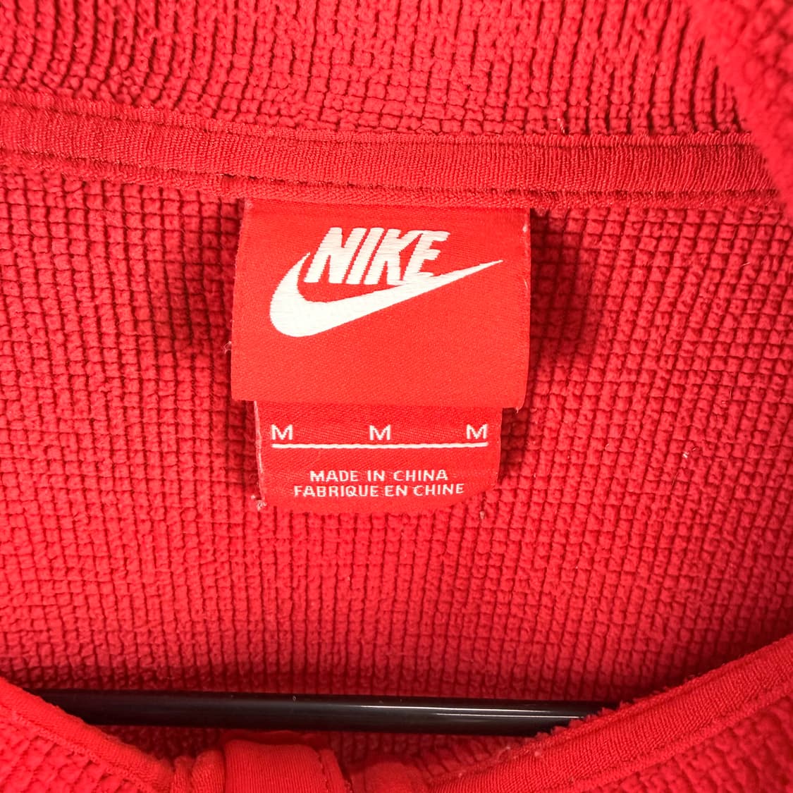 (95) 나이키 올드스쿨 패딩 후드집업 레드 상품이미지5