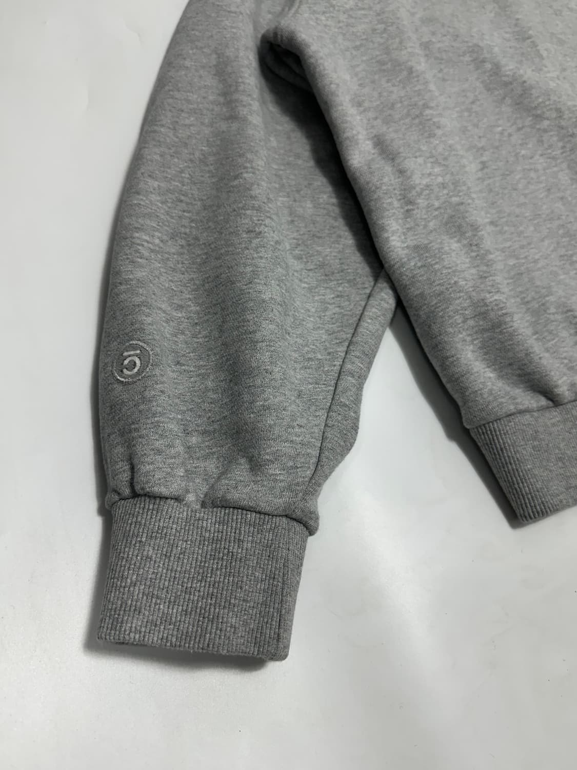 커버낫 리버스 빅로고 오버핏 후드티 멜란지그레이 상품이미지8