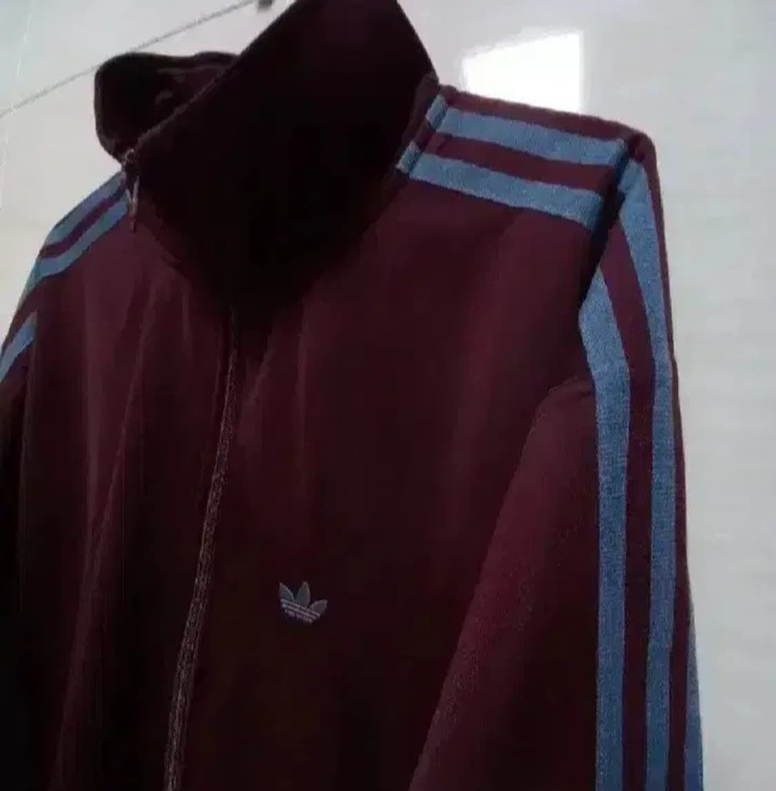 아디다스 BB트랙탑 마룬 와인 버건디 저지 져지집업 90/S 상품이미지2