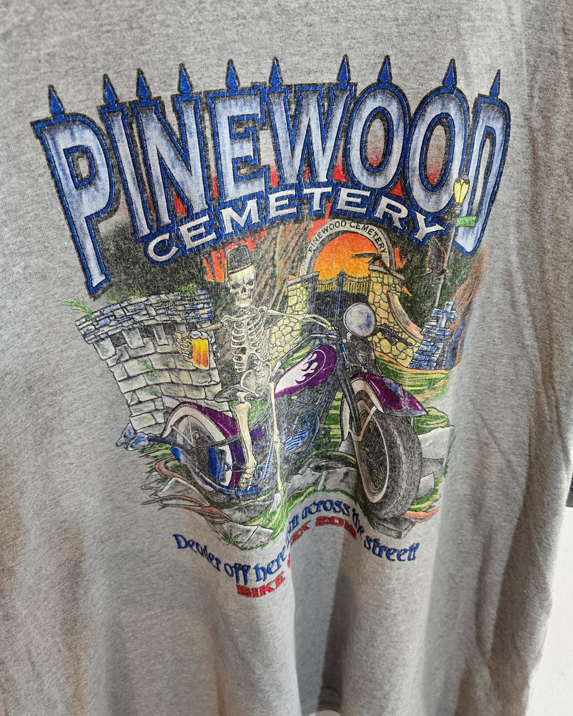 Pine Wood 프린팅 티셔츠 그레이 상품이미지3