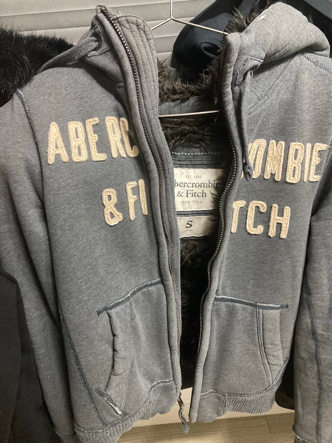 아베크롬비 울프죠 퍼 후드집업 상품이미지1
