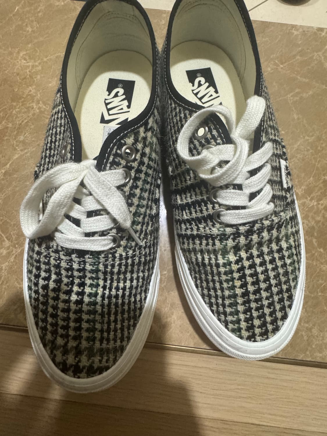 반스 해리스 트위드 프리미엄 어센틱 블랙화이트 상품이미지1