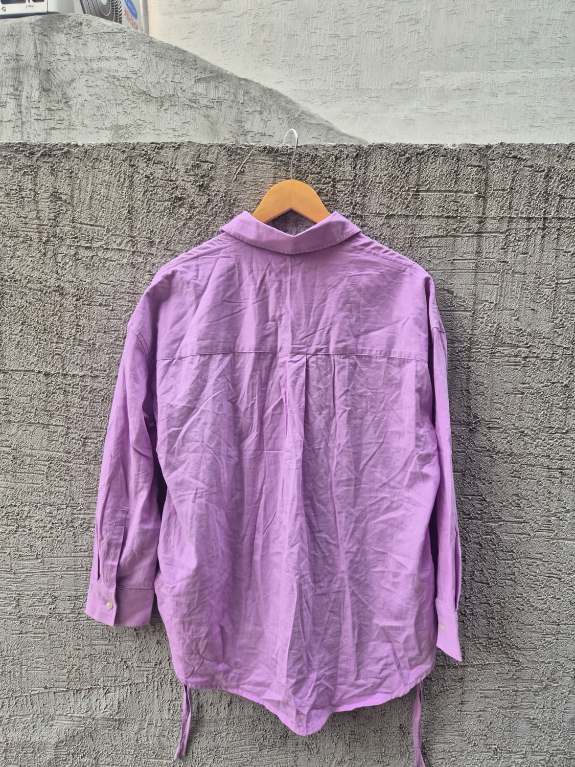 8세컨즈 코튼 컬러 셔츠 라벤더 - S 상품이미지8