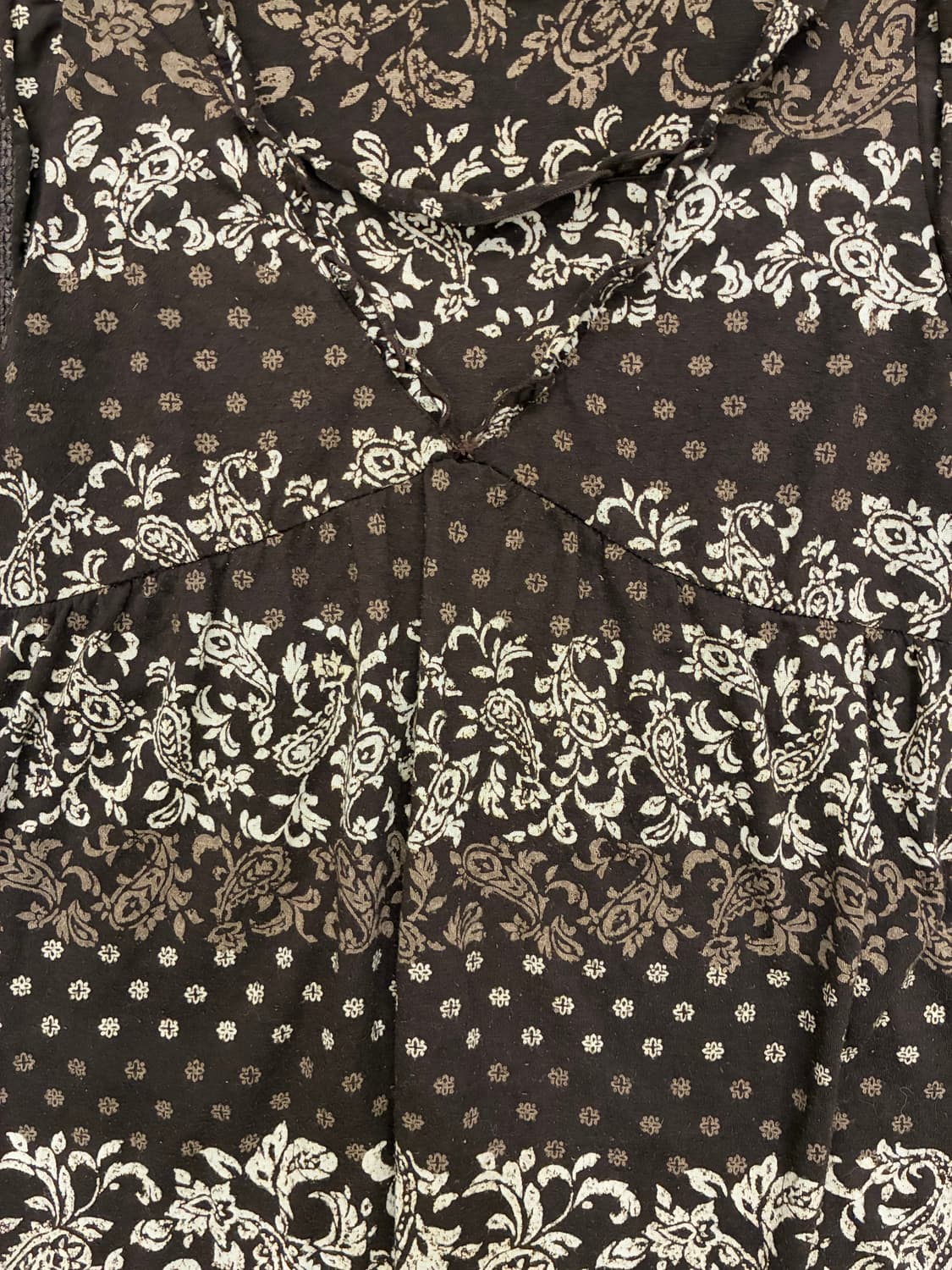 M)Japanese vintage 여성 페이즐리 패턴 슬리브리스 상품이미지4