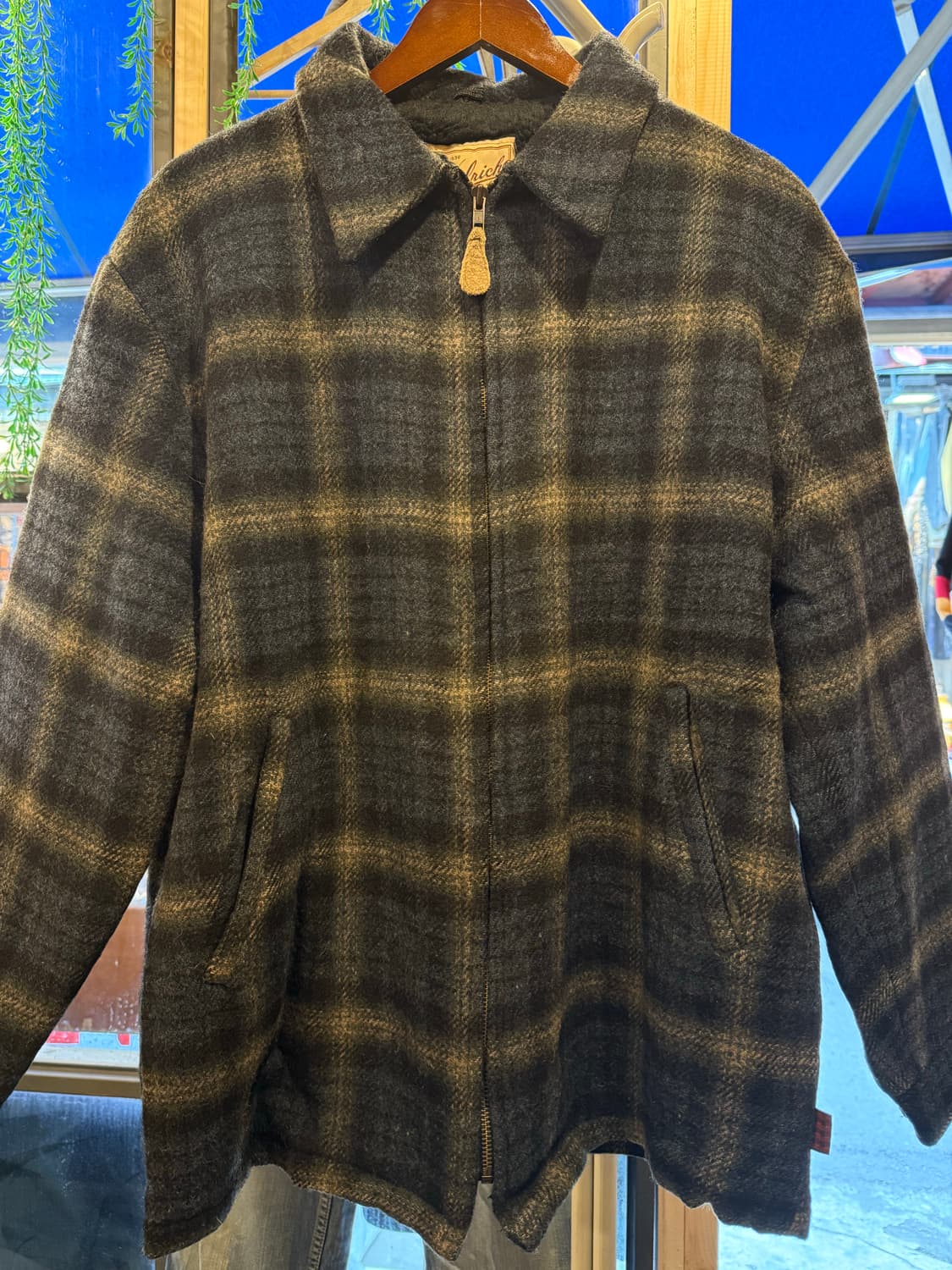 울리치 빈티지 체크 울 자켓 상품이미지1