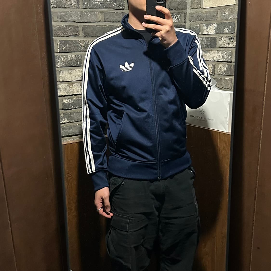 L) 아디다스 파이어버드 삼선 져지 트랙탑 집업 네이비 W17 상품이미지8