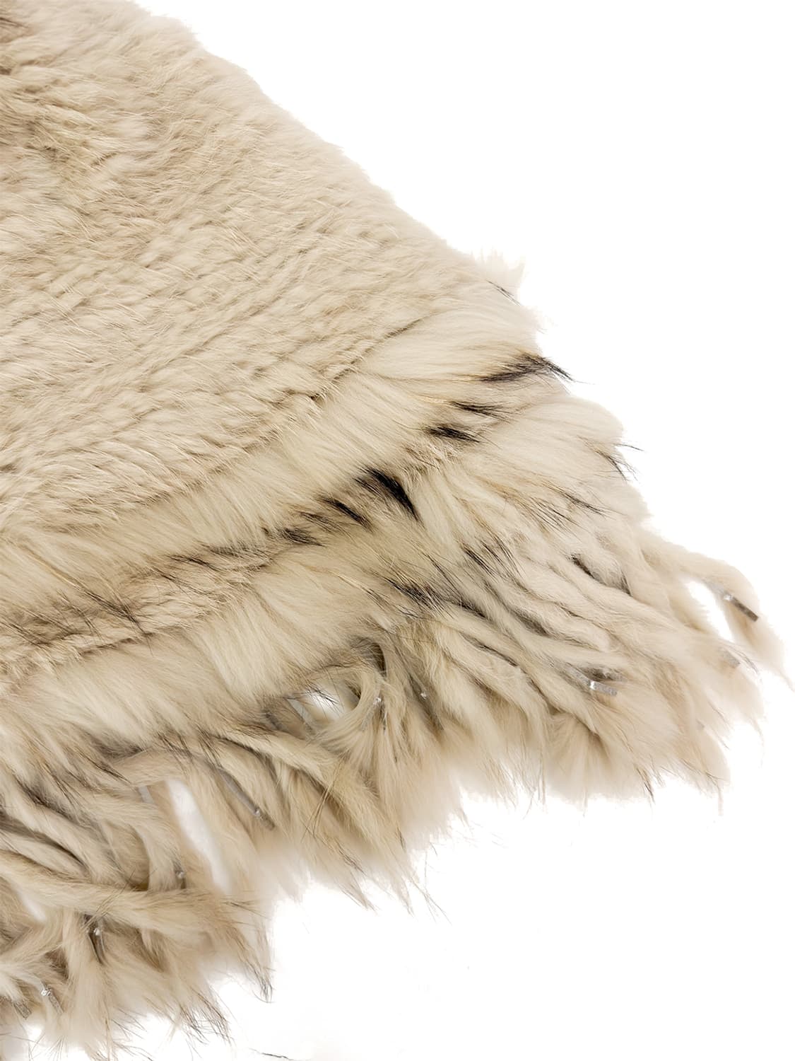 Rabbit  Fur Fringe Pancho Cape/ Os 상품이미지6