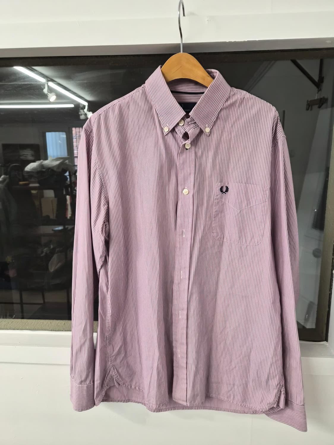 M) 프레드페리 스트라이프 셔츠 팝니다 상품이미지1