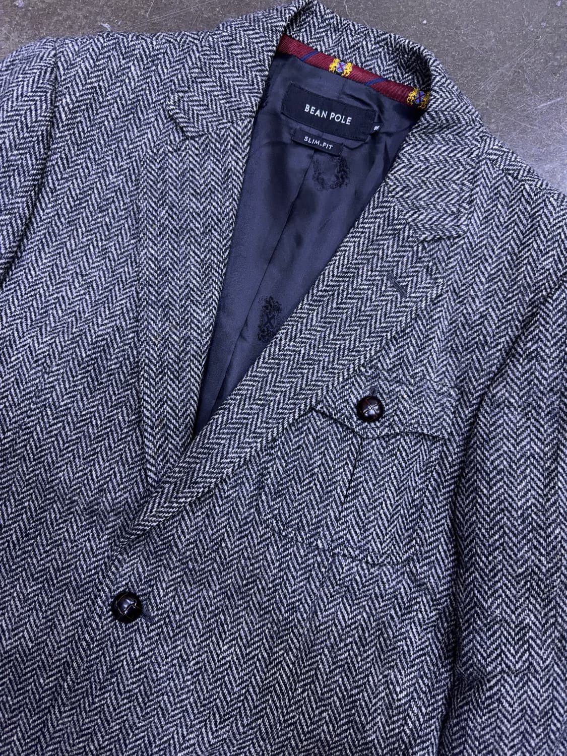 빈폴 슬림핏 해링본 엘보패치 헌팅자켓 블레이저 95 상품이미지3