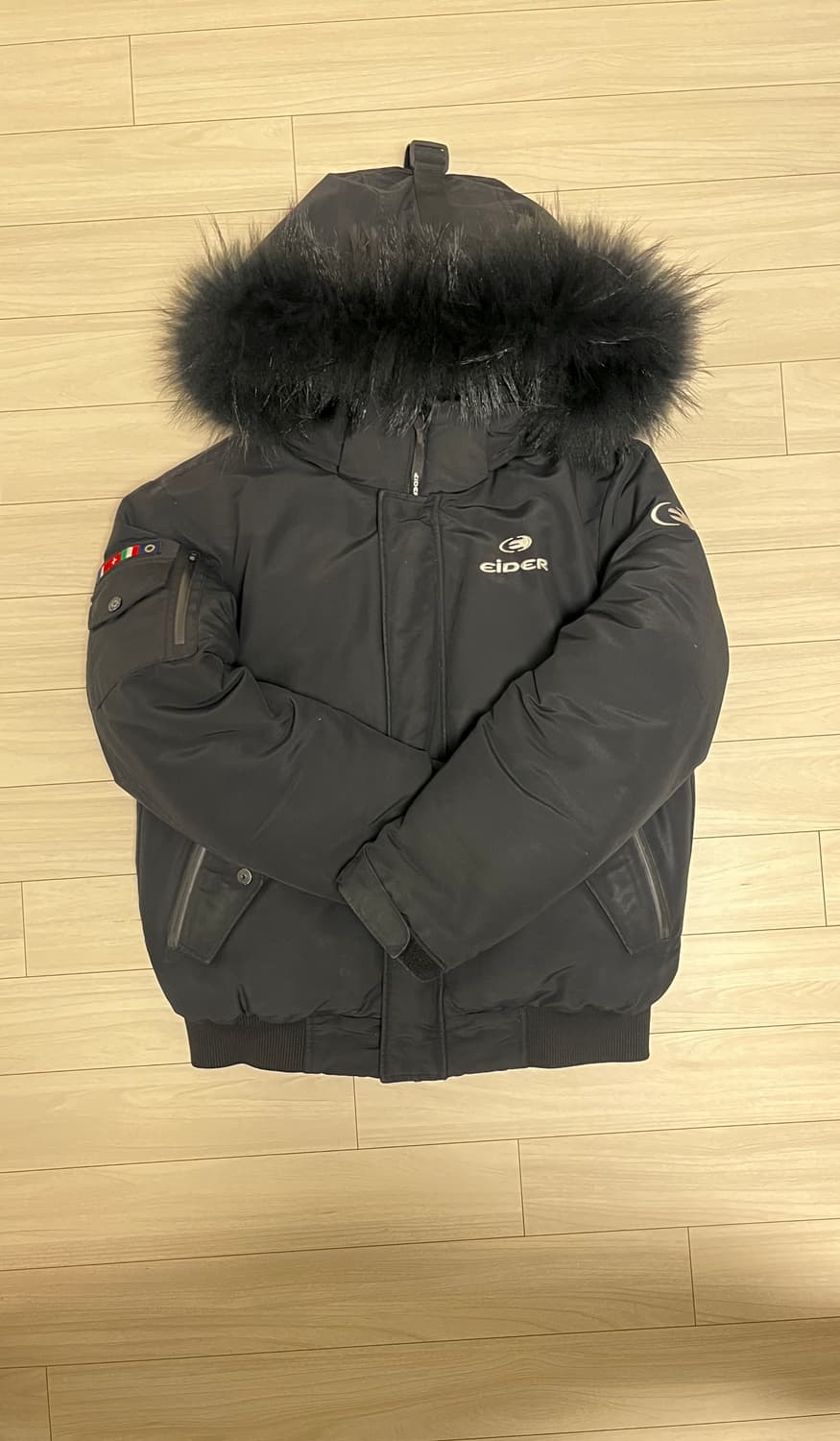 아이더 스투키 다운 자켓 블랙 L 상품이미지3