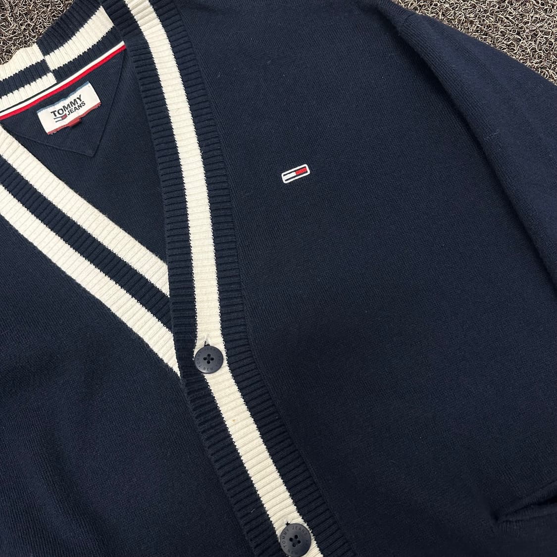 타미힐피거 니트 가디건 네이비 상품이미지2