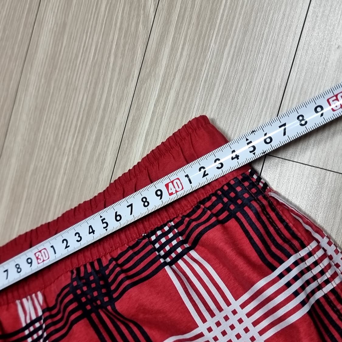 나이키 레드 체크 반바지 비치웨어(실측) 상품이미지7