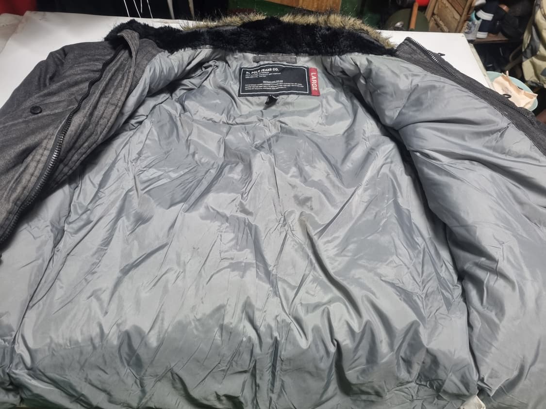 폴로랄프로렌 진 블랙데님 헤비다운 파카 105 상품이미지5