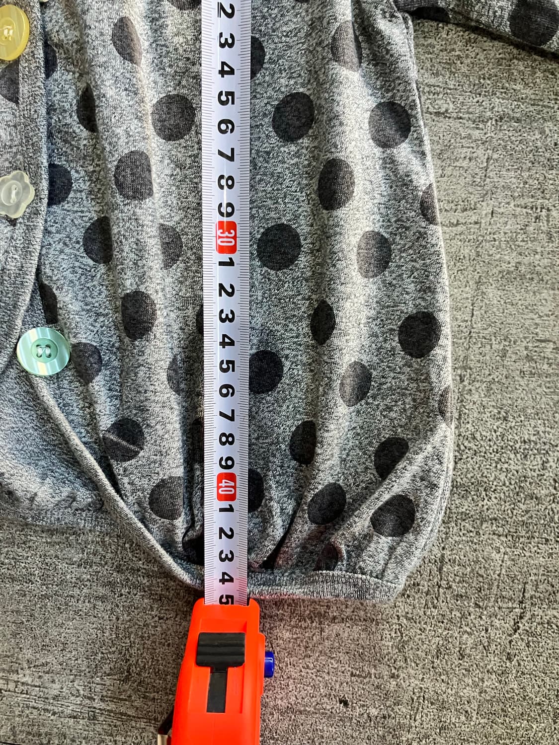 일본빈티지 하구미모리걸 달천깔페어리 레이스도트땡땡이 벌룬반팔가디건 볼레로 상품이미지4