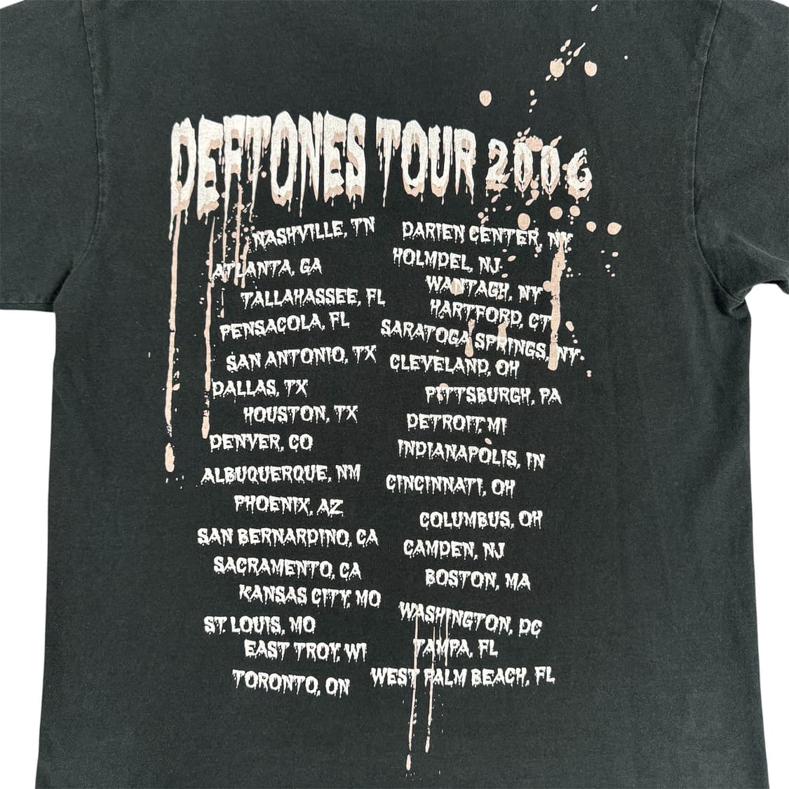 빈티지 2006 Deftones 데프톤즈 몬스터 투어 티셔츠 상품이미지6