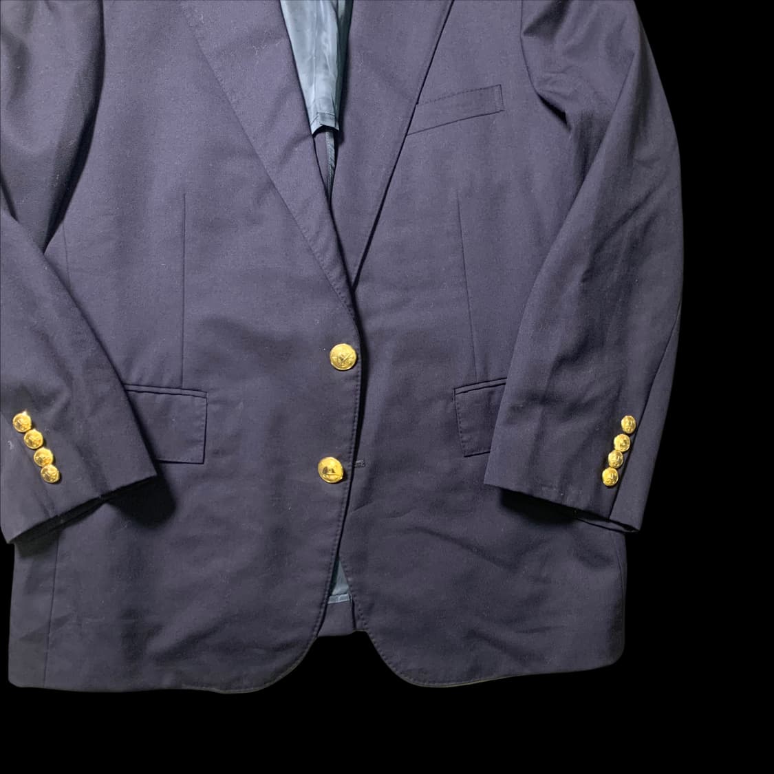 [S] 폴로 랄프로렌 남색 금장 버튼 셋업 자켓 팬츠 상품이미지6