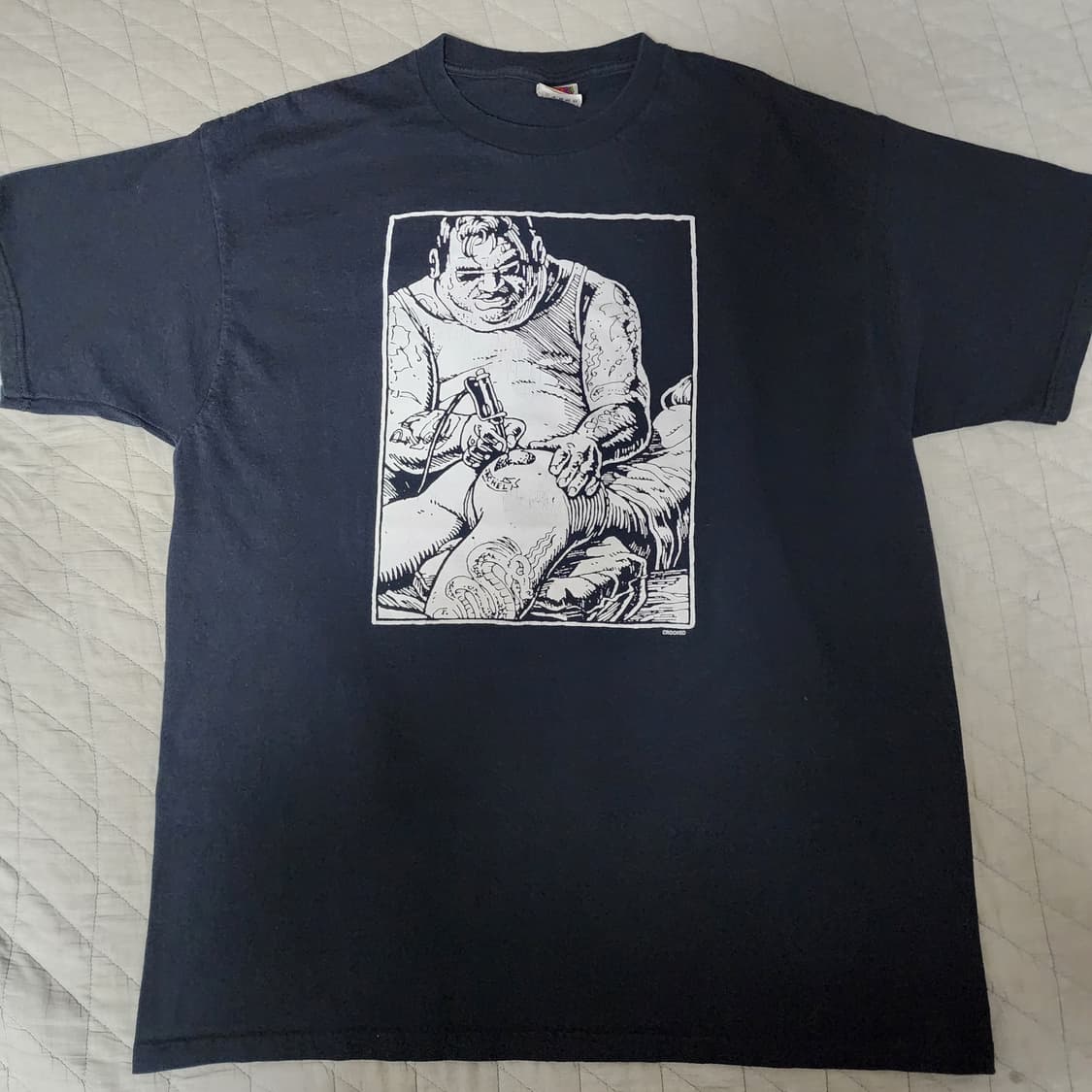 [XL] 90-00s A$$ 타투 가이 빈티지 티셔츠. Not erd 상품이미지1