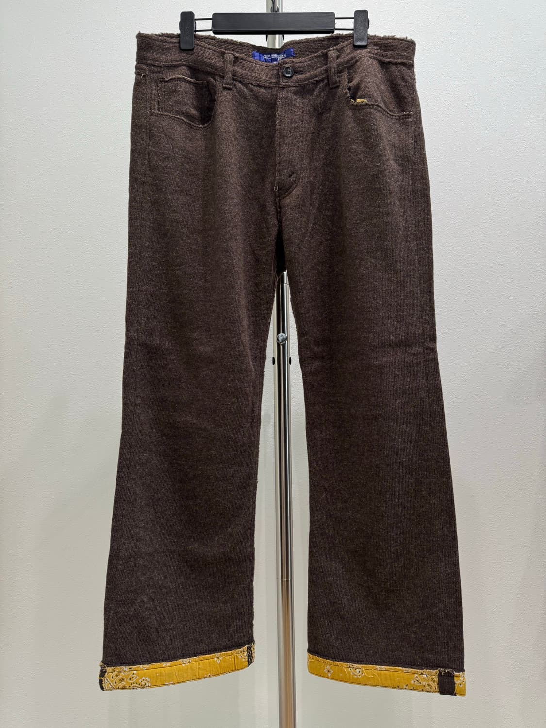 준야와타나베 03fw 반다나 프레이드 울 팬츠 상품이미지2