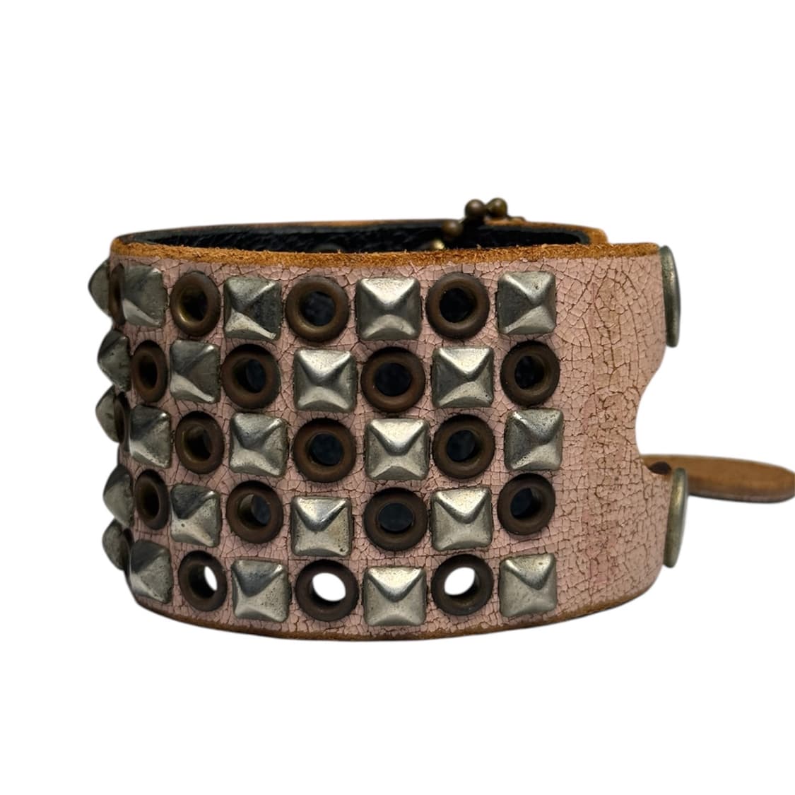 히스테릭 글래머 아카이브 핑크 스터드 가죽 팔찌 상품이미지2